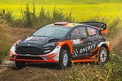 Ostberg parts company with co-driver Floene