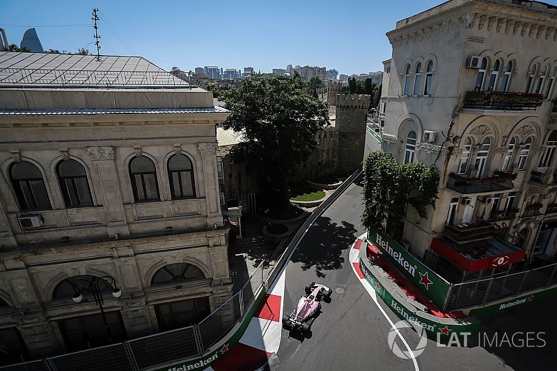Azerbaijan GP: Starting grid in pictures