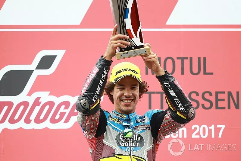 Podium: Race winner Franco Morbidelli, Marc VDS