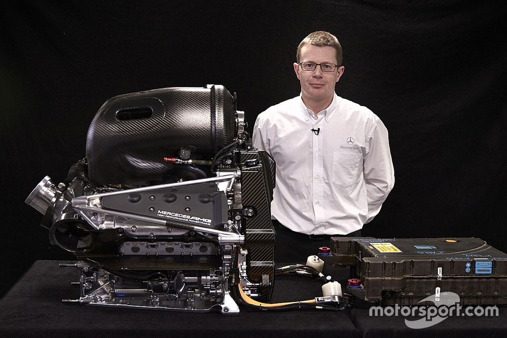 Andy Cowell with the Mercedes AMG F1 W06 Mercedes PU106-Type Hybrid