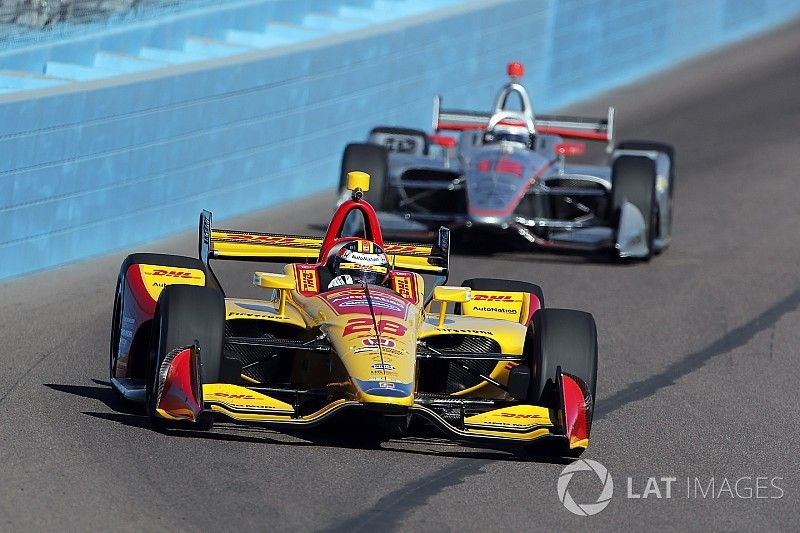 Ryan Hunter-Reay, Andretti Autosport Honda, Will Power, Team Penske Chevrolet