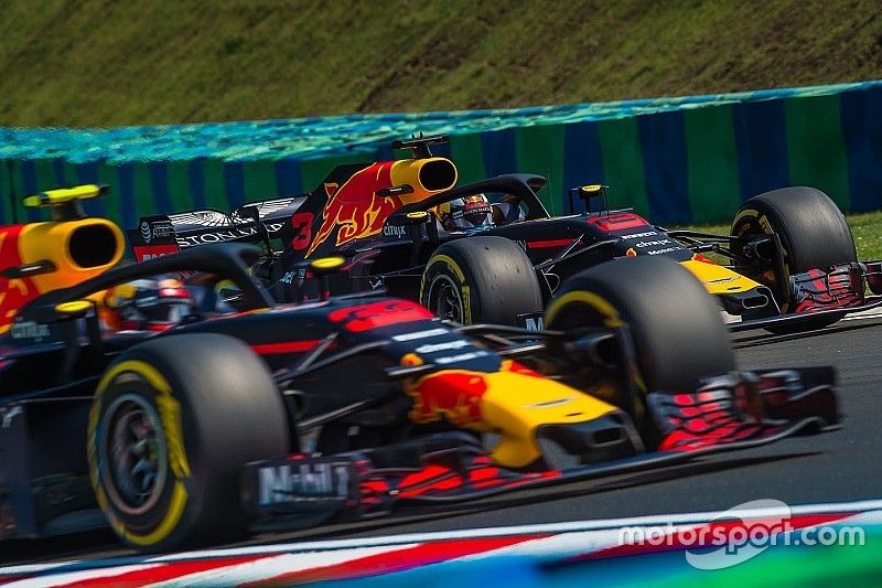 Daniel Ricciardo, Red Bull Racing RB14 et Max Verstappen, Red Bull Racing RB14