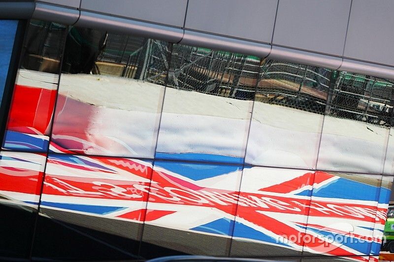 British Flag being reflected