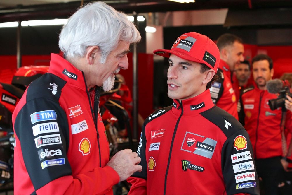 Marc Marquez, Ducati Team, avec Gigi Dall'Igna