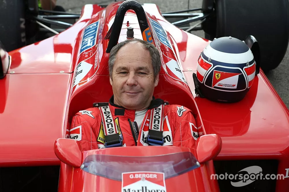 Gerhard Berger, Ferrari F1/87-88C at the Legends Parade