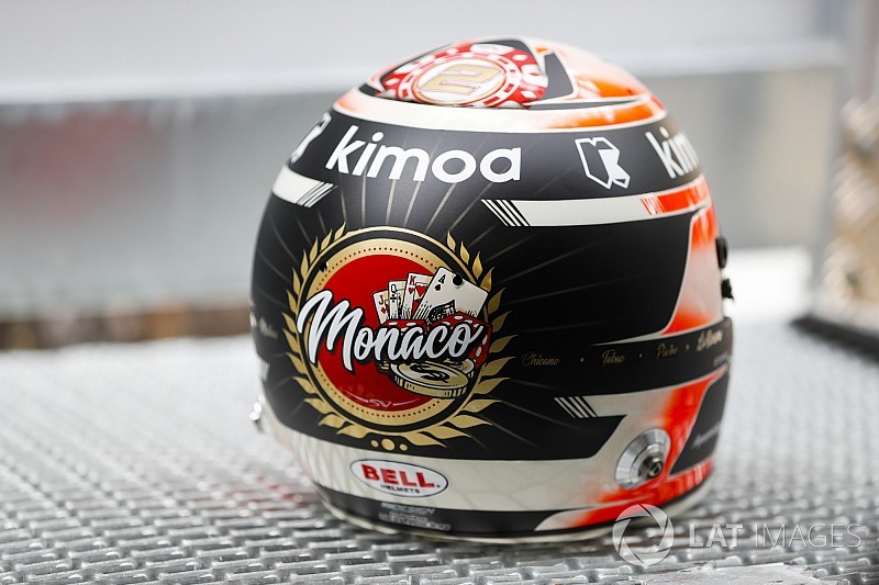 Vandoorne monacói sisakja Alonso márkájában díszeleg