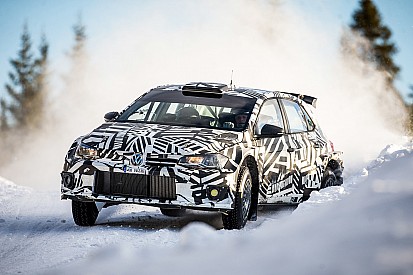 Solberg tests Volkswagen's R5 rally car