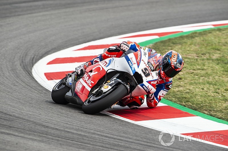 Grosse chute pour Petrucci au test de Barcelone
