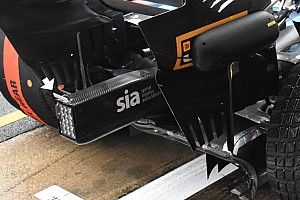 A Williams is kis kacsafarokkal próbálkozik az FW41 hátulján