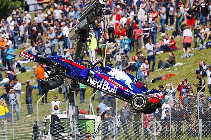Decepcionado tras el accidente con Grosjean, Gasly lamenta su suerte