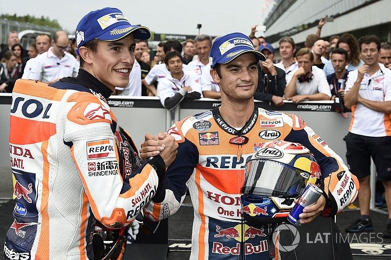 Ganador, Marc Márquez, Repsol Honda Team, segundo, Dani Pedrosa, Repsol Honda Team