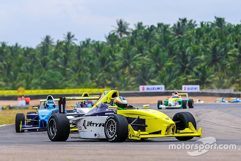 Coimbatore JK Tyre: Prasad charges from sixth to win Race 3