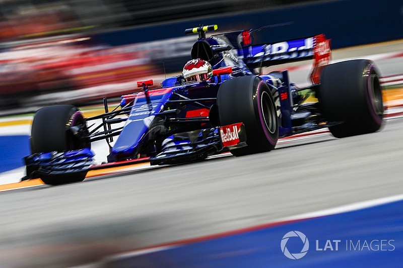 Komparasi: Sean Gelael vs Daniil Kvyat di FP1 GP Singapura