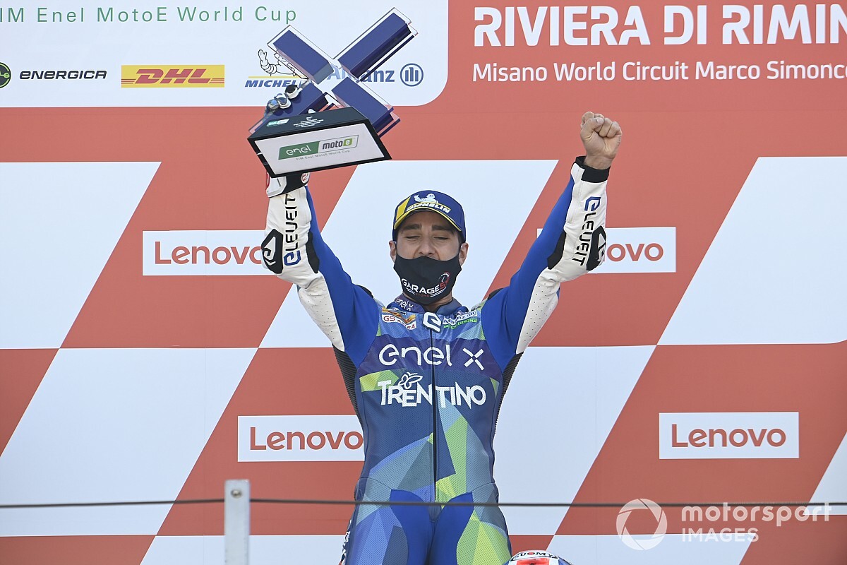 Reigning champion Ferrari wins Misano MotoE round