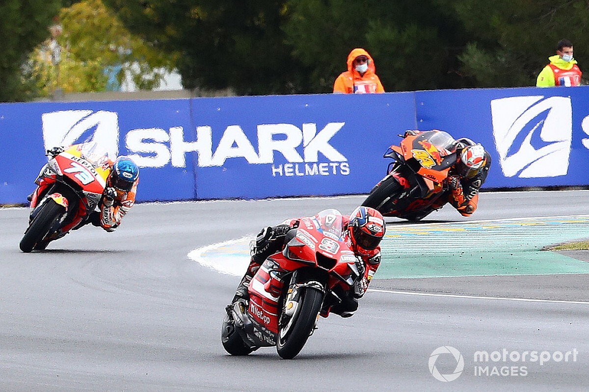 MotoGP Le Mans: Petrucci gewinnt, Rossi mit drittem Rennsturz in Folge