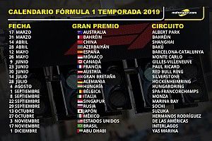 La FIA confirma el calendario definitivo de Fórmula 1 para 2019