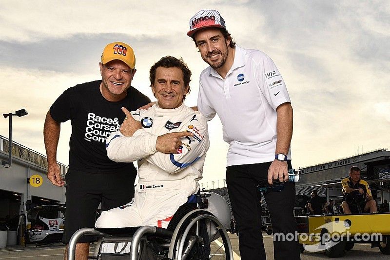 Rubens Barrichello, JDC/Miller Motorsports, Alex Zanardi, BMW Team RLL, Fernando Alonso, Wayne Taylor Racing