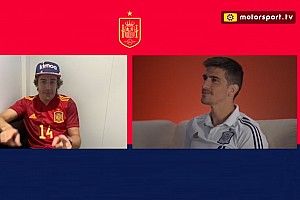 Vídeo: el test de Fernando Alonso con la selección española de fútbol