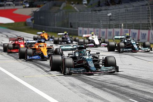 De startopstelling voor de F1 Grand Prix van Stiermarken