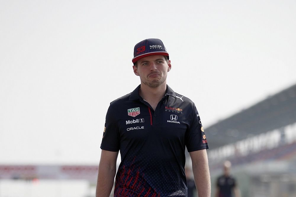 Max Verstappen, Red Bull Racing walks the track