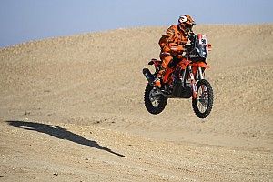 MotoGP winner Petrucci "crying like a baby" after historic Dakar Rally stage win