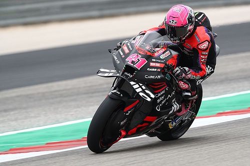 En Aprilia no se ven "preparados" para luchar por el t&iacute;tulo