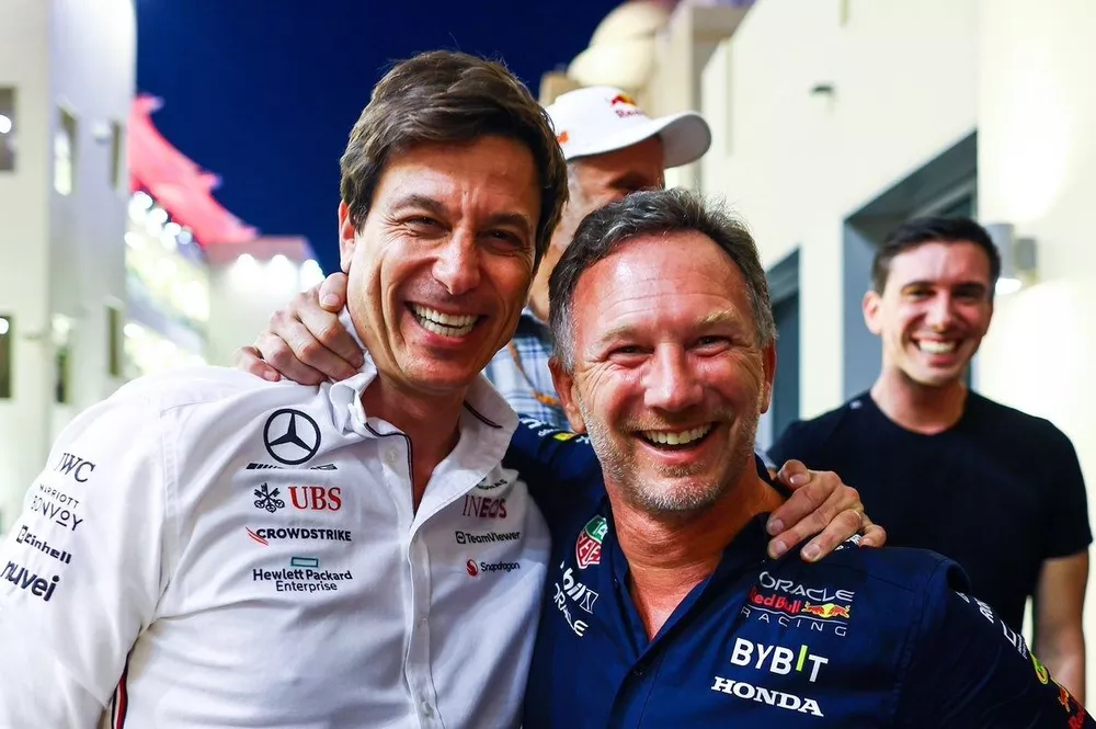 Christian Horner y Toto Wolff