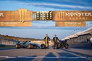 Primer video del intercambio entre Rossi y Hamilton