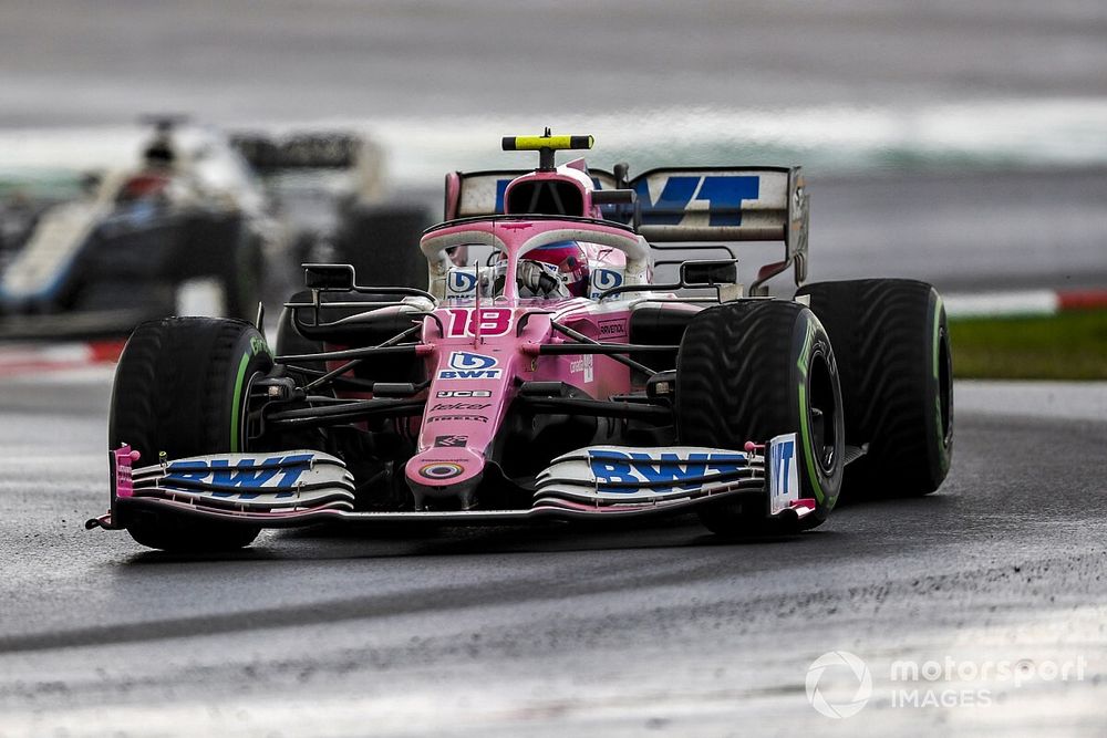 Стролл стартовал первым, но финишировал девятым. Racing Point все объяснила