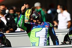 Galeri Foto: Momen Juara Dunia Moto2 Enea Bastianini