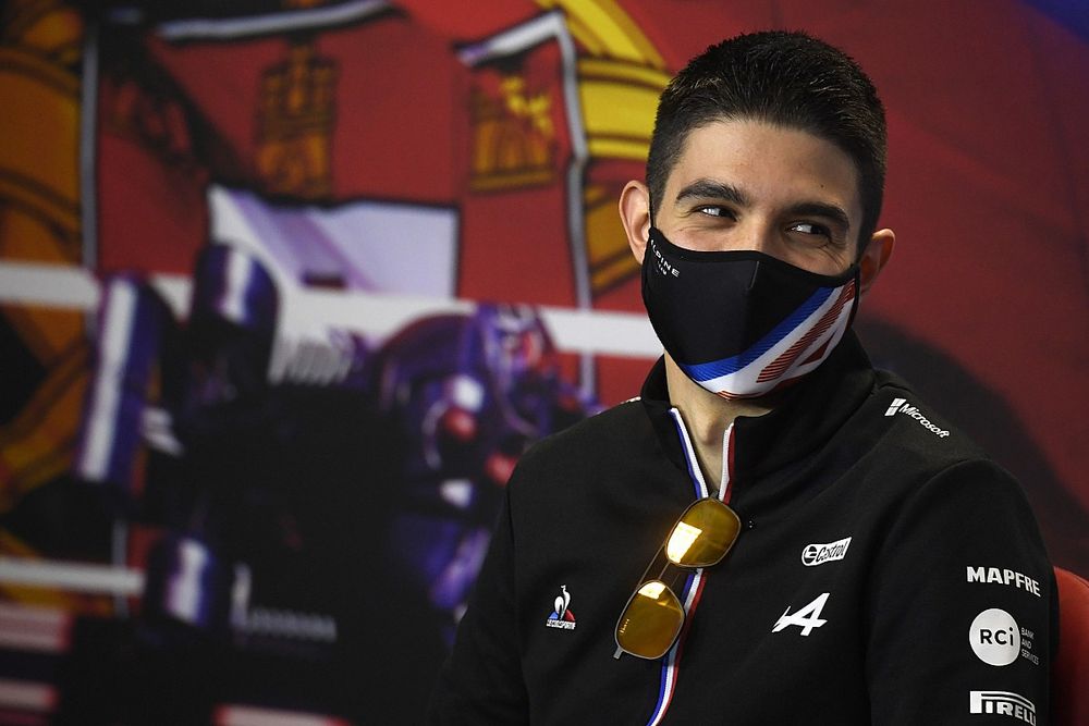 Esteban Ocon, Alpine F1 in the Press Conference