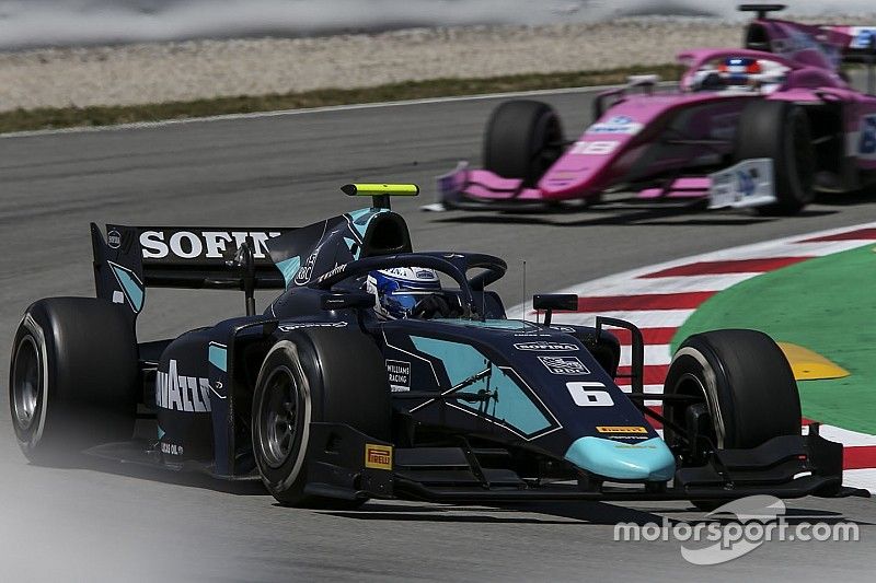 F2 Barcelona: Latifi pakt zege na enerverende slotfase