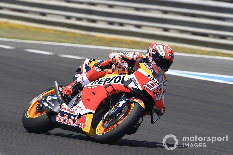 FP4 MotoGP Spanyol: Marquez ungguli Vinales 0,010 detik
