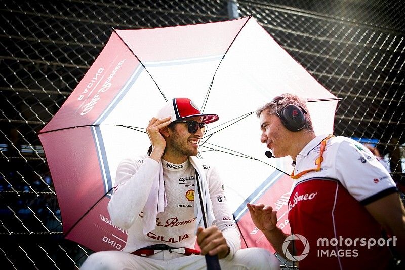 Antonio Giovinazzi, Alfa Romeo Racing sulla griglia