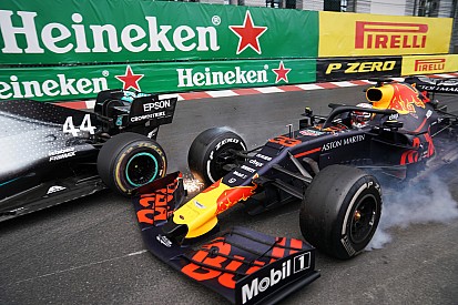 Fotos: la increíble secuencia del duelo Hamilton vs Verstappen