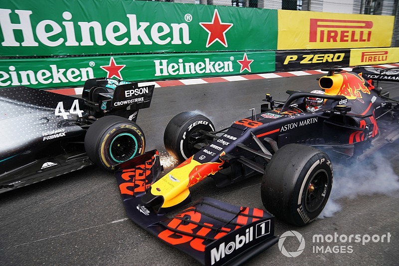 Fotos: la increíble secuencia del duelo Hamilton vs Verstappen