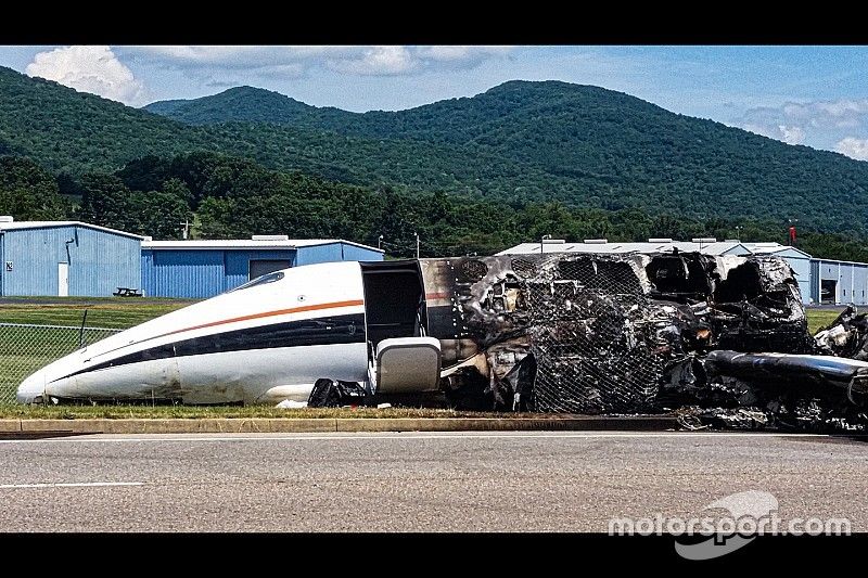 Dale Earnhardt Jr. plane crash wreckage