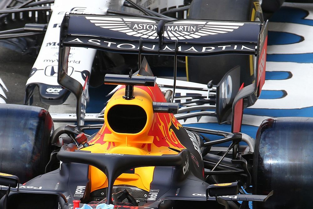 L'ala posteriore della, Red Bull Racing, RB16 