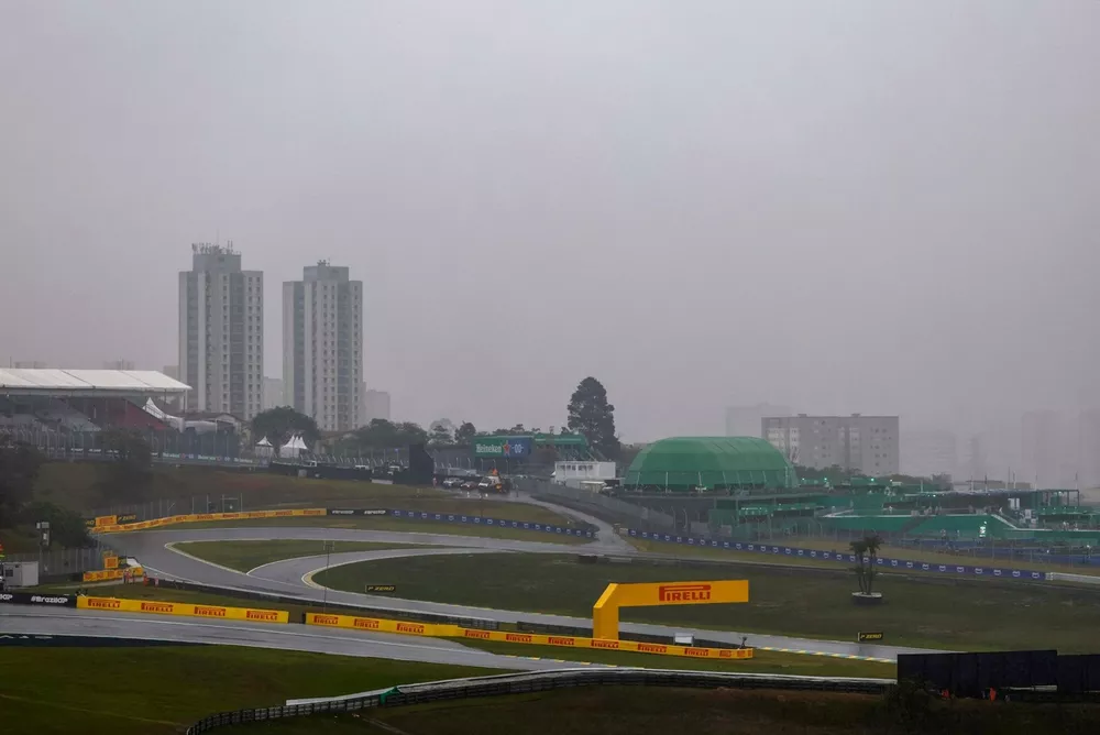 Rain over the circuit
