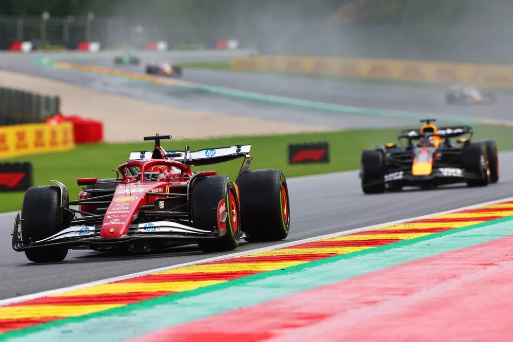 Charles Leclerc, Ferrari, Max Verstappen, Red Bull Racing