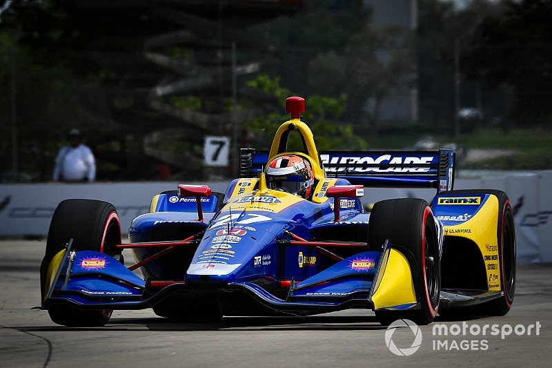 Detroit IndyCar: Rossi grabs Race 1 pole, Newgarden tops Group 1