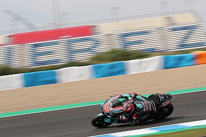 Quartararo se desquita del abandono en Jerez liderando el test