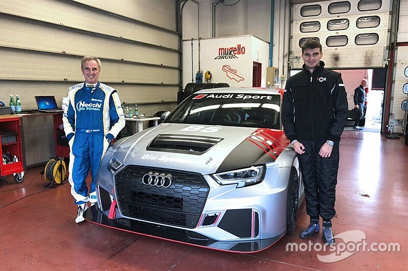 TCR DSG: Piero ed Edoardo Necchi al debutto sull'Audi al Mugello