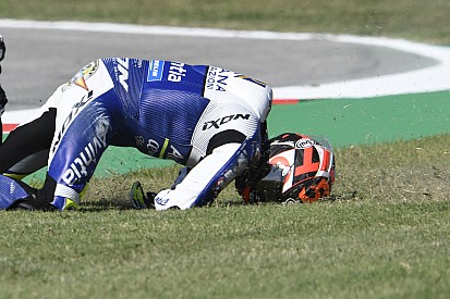 GALERIA: Piloto da MotoGP sofre forte queda e derruba Lorenzo no TL1 em Misano