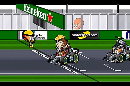 Vídeo: el GP de China 2019 con doblete de Mercedes, por los 'MiniDrivers'
