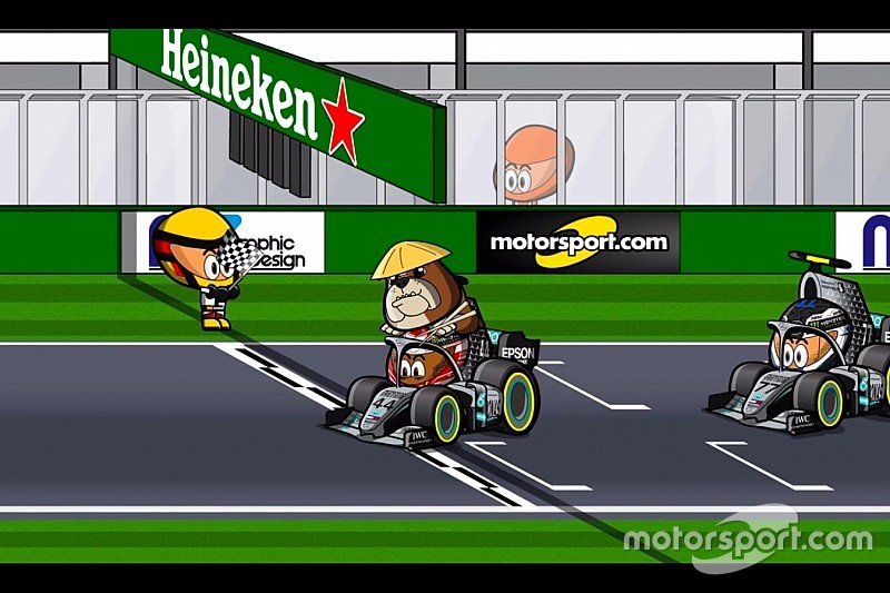 Vídeo: el GP de China 2019 con doblete de Mercedes, por los 'MiniDrivers'