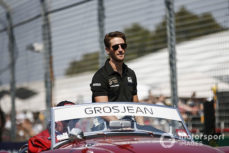 Diaporama: le suisse Romain Grosjean au Grand Prix d'Australie