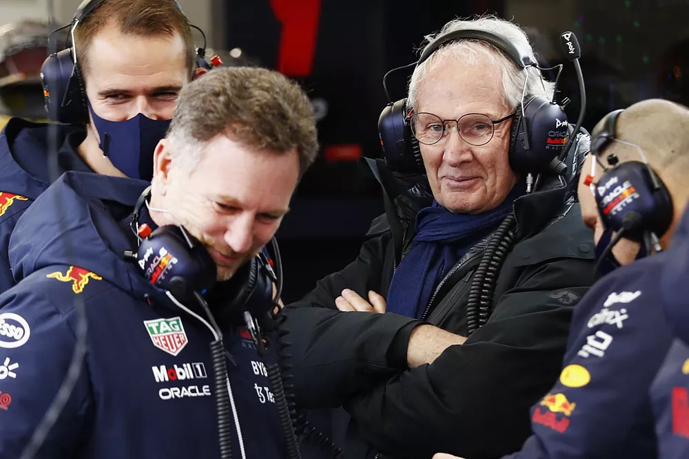 Christian Horner, Team Principal, Red Bull Racing, Helmut Marko, Consultant, Red Bull Racing