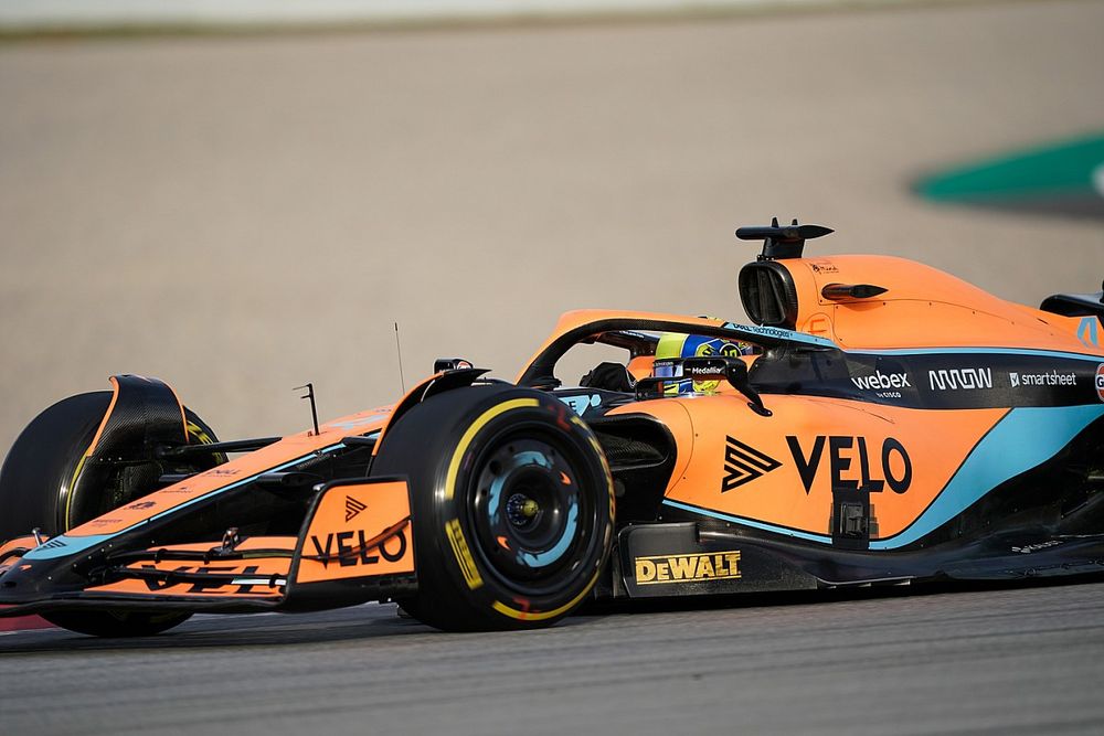 Cautious Norris "would rather be last" on first day of F1 testing