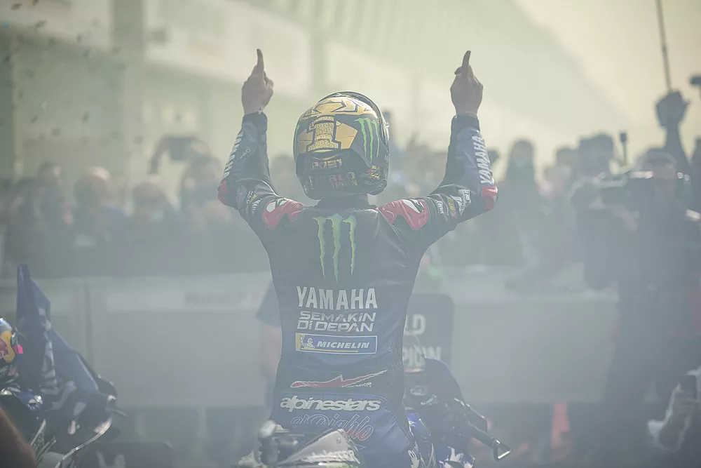 El campe&oacute;n del mundo Fabio Quartararo, Yamaha Factory Racing